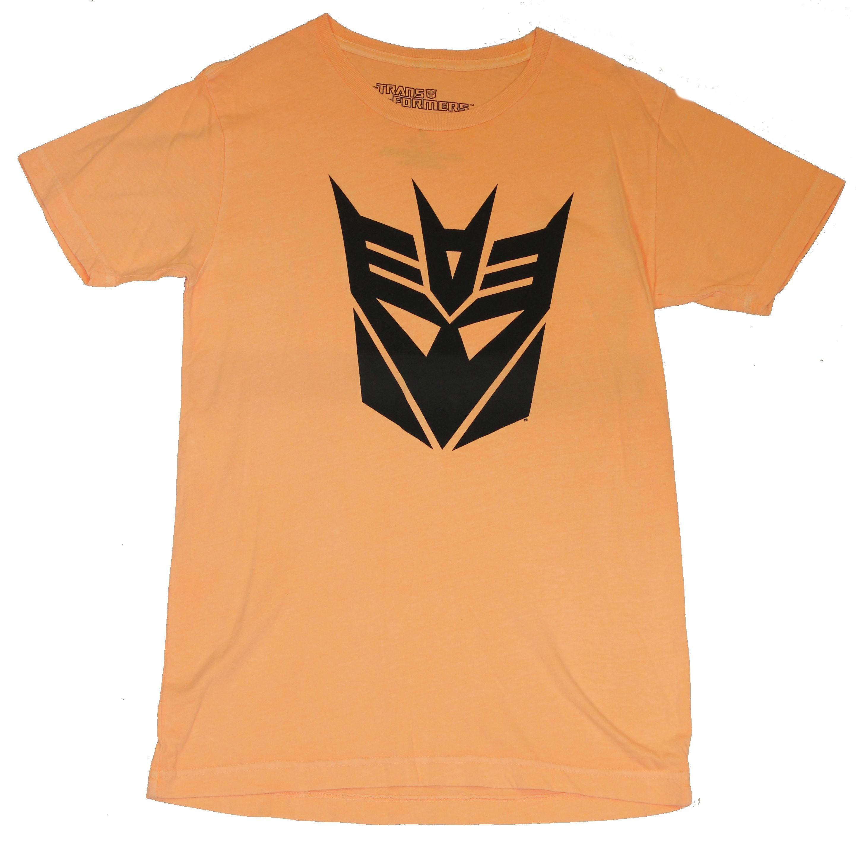 Transformers Mens T-Shirt -  Classic All Black Decepticon Logo Image
