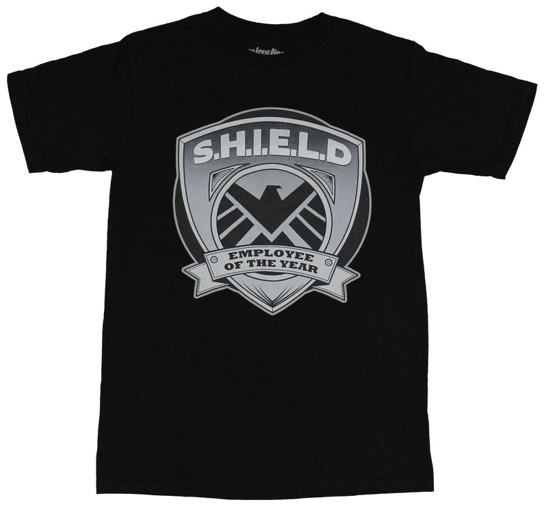 S.H.I.E.L.D. (Marvel Comics) Mens  T-Shirt - Shield Employee of the Month Badge - Inmyparentsbasement.com