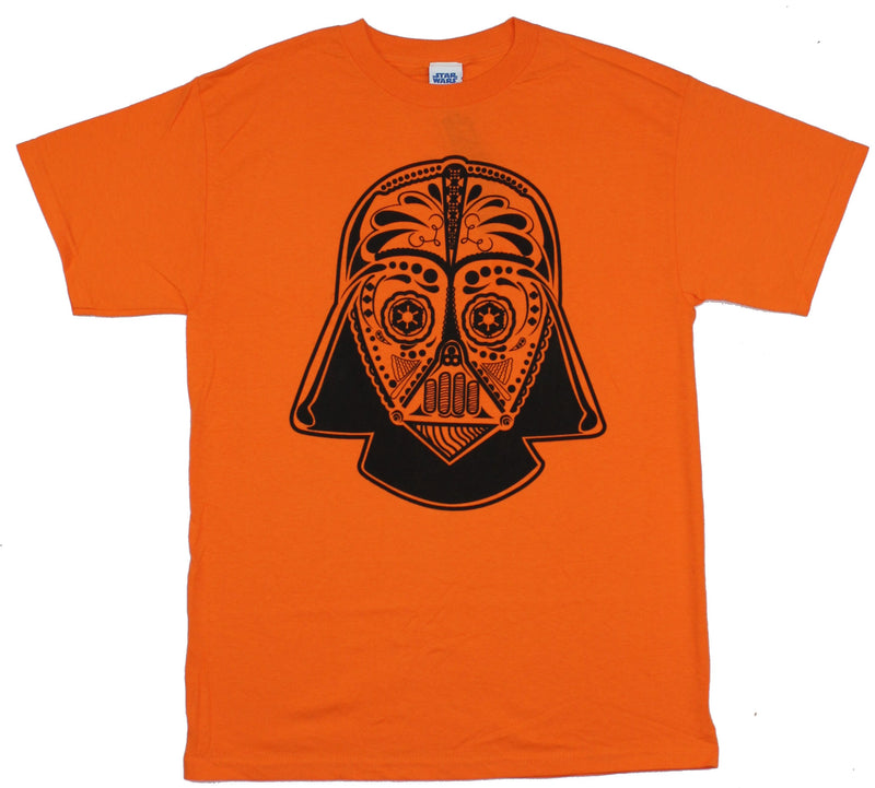 Star Wars Darth Vader  Day of the Dead Candy Skull Mask Mens T-Shirt