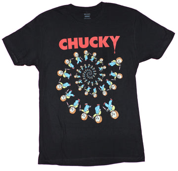 Child's Play Mens T-Shirt - Spiral of Scary Chucky