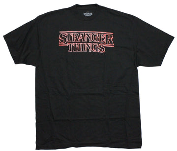 Stranger Things Mens T-Shirt - Glowing Simple Logo