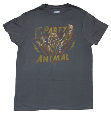Star Wars Mens T-Shirt - Party Animal Triangle Distressed Image