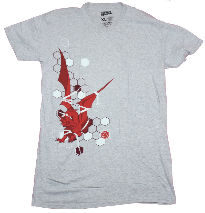 Dungeons & Dragons Womens T-Shirt Dress - Hexagon Dragon Design