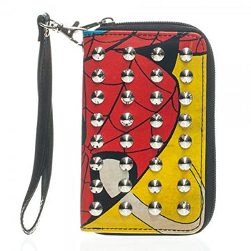 Bioworld Spiderman Comic Stud Zip Wallet