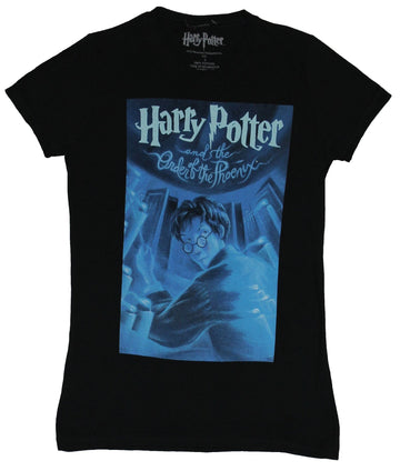 Harry Potter Girls Juniors T-Shirt - Order of the Phoenix Book Painting Image
