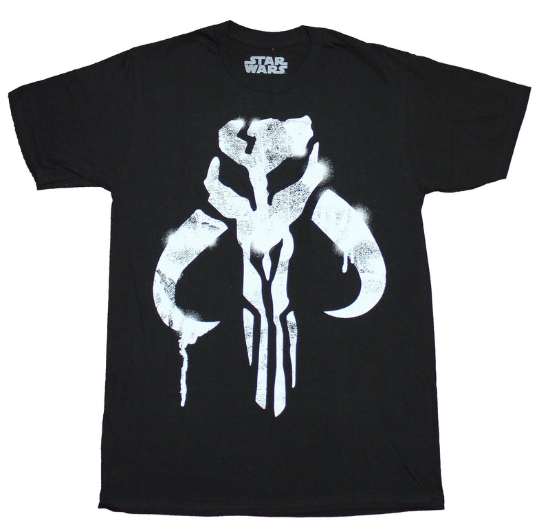 The Mandalorian Star Wars Mens T-shirt - Stencil Sprayed Mythosaur Logo Image - Inmyparentsbasement.com
