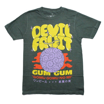 One Piece  Mens T-Shirt - Devil Fruit Gum Gum "Gomu Gomu No Mi"