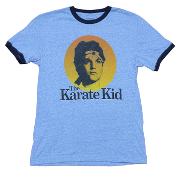 Karate Kid Mens Ringer T-Shirt  -  Daniel Sunset Logo Image