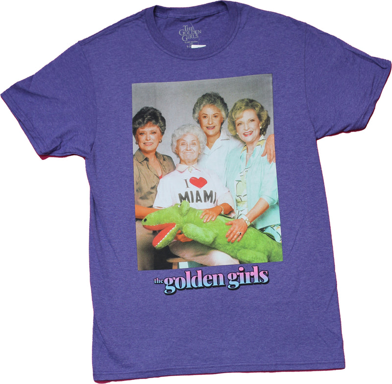 Golden Girls Mens T-Shirt - Family Portrait I Love Miami