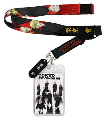 Tokyo Revengers Manga Anime ID Badge Holder Lanyard Keychain Lanyard w/Rubber Pendant
