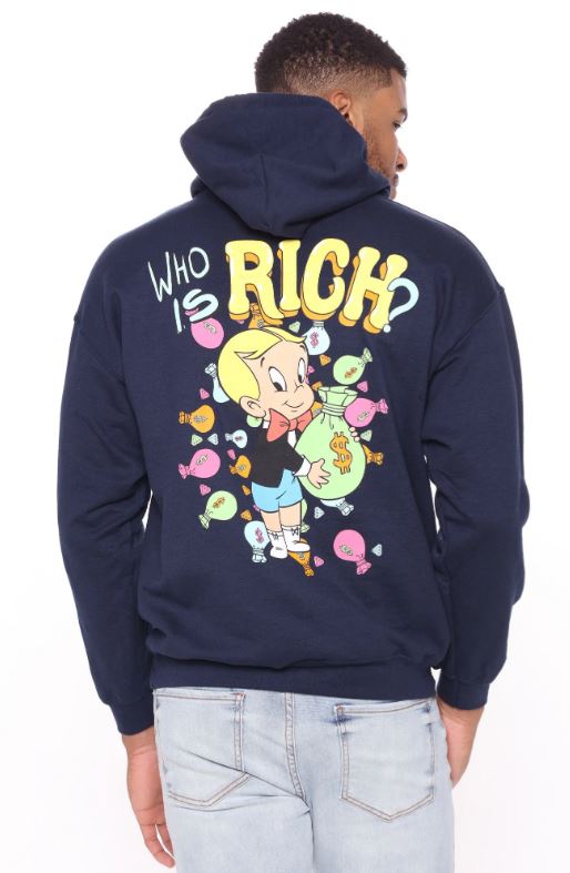 Richie Rich The Poor Little Rich Boy Hooded Sweatshirt Hoodie