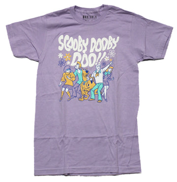 Scooby Doo Mens T-Shirt - Pastel Flowered Gang Image