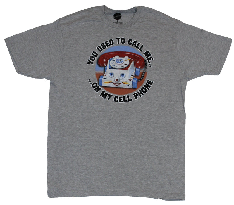 Mattel Mens T-Shirt -  You Used to Call Me on My Cell Phone Chatter Phone