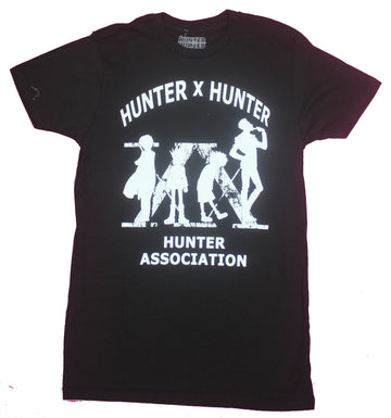 Hunter X Hunter Mens T-Shirt- Silhouetted Group Hunter Association Image
