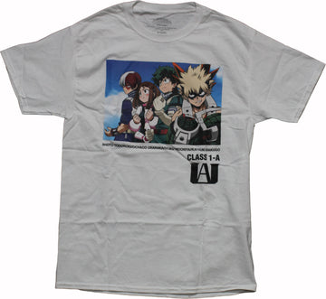 My Hero Academia Mens T-Shirt - Class 1-A Boxed Stance
