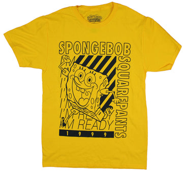 SpongeBob Squarepants Mens T-Shirt  - 1999 Rushing I'm Ready Bob Image