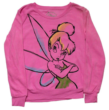 Tinkerbell Girls Juniors - Giant Image With Hands Crossed Drawing