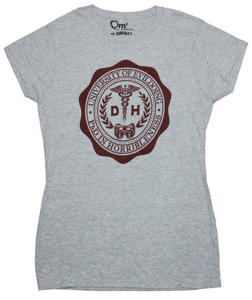 Dr. Horrible's Sing Along Blog Girls Juniors T-Shirt - University of Evil Doing