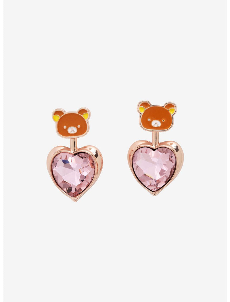 Sanrio / San-X Rilakkuma Heart Gem Pendant Earrings