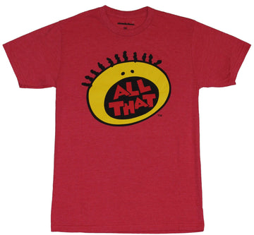All That (Nickelodeon) Mens T-Shirt - Yellow Face Classic Logo Image