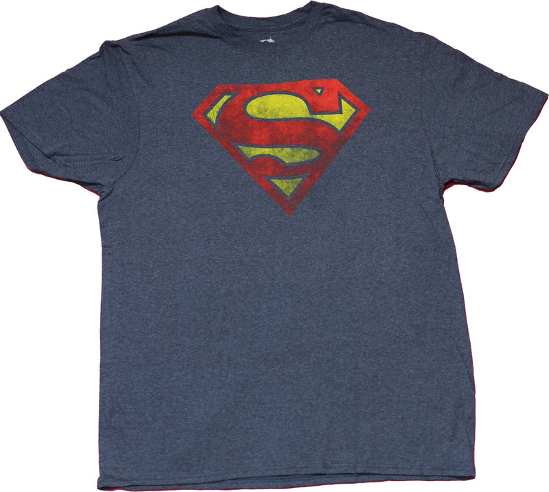 Superman Mens T-shirt - Classic Distressed Logo