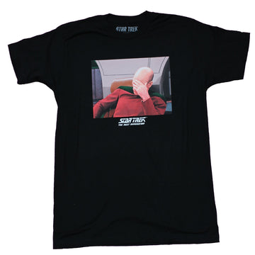 Star Trek Mens  T-Shirt - Captain Picard Face Palm Image