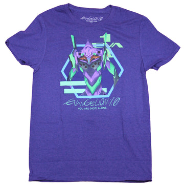 Neon Genesis Evangelion Mens T-Shirt- You are Not Alone Robot
