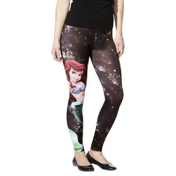 Little Mermaid Deep Sea Dark Sublimation Womens Juniors Leggings