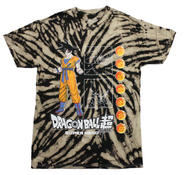 Dragon Ball Z  Mens T-Shirt - Goku Standing By White Outlined Boxed Images