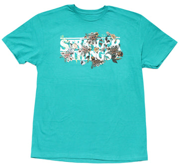 Stranger Things Mens T-Shirt - Wrapped In Demogorgon Flowers