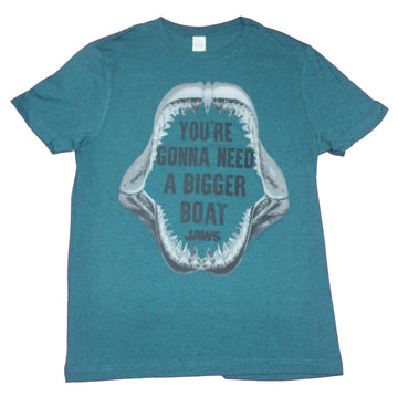 Jaws Mens T-Shirt- You're Gonna Need A Bigger Boat Shark Teeth Image