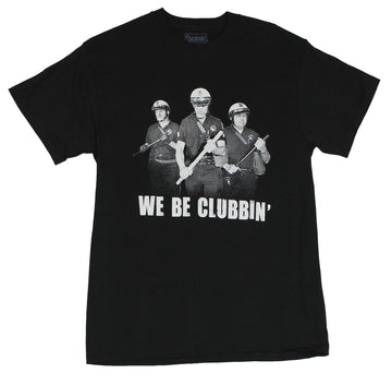Crude Attitude Mens T-Shirt - Cops "We Be Clubbin" Image