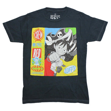 One Piece  Mens T-Shirt -Red Luffy I'm Gonna Be the King of Pirates