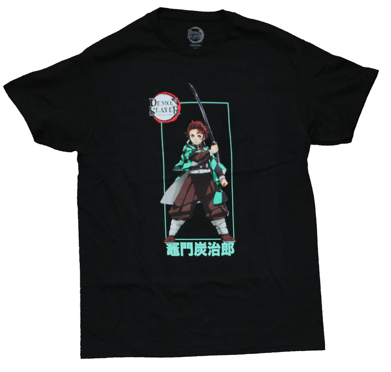 Demon Slayer Mens T-Shirt - Tanjiro Kamado Over Kanji