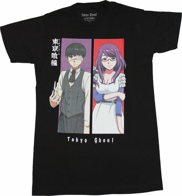 Tokyo Ghoul Mens T-Shirt - Ken Kaneki & Rize Color Boxes