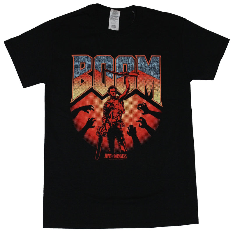 Army of Darkness Mens T-Shirt - Boom Game Style istory Pose Image