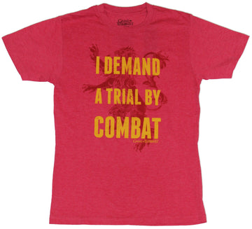 Game of Thrones (Marvel Comics) Mens T-Shirt -  I Demand Trial By Combat Image