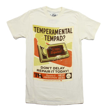 Loki Mens T-Shirt - Temperamental Tempad? Ad for Time Variance Authority