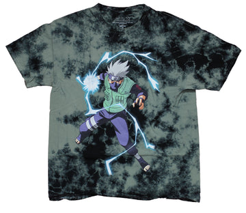 Naruto Shippuden Mens T-Shirt - Kakashi Hatake Charged Attack