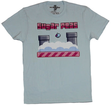 The Bravest Warriors Mens T-Shirt - Sugar Peas Flappy Style Catbug Game Screen