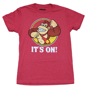 Donkey Kong Mens T-Shirt - It's On Donkey Kong Beating His Chest Image