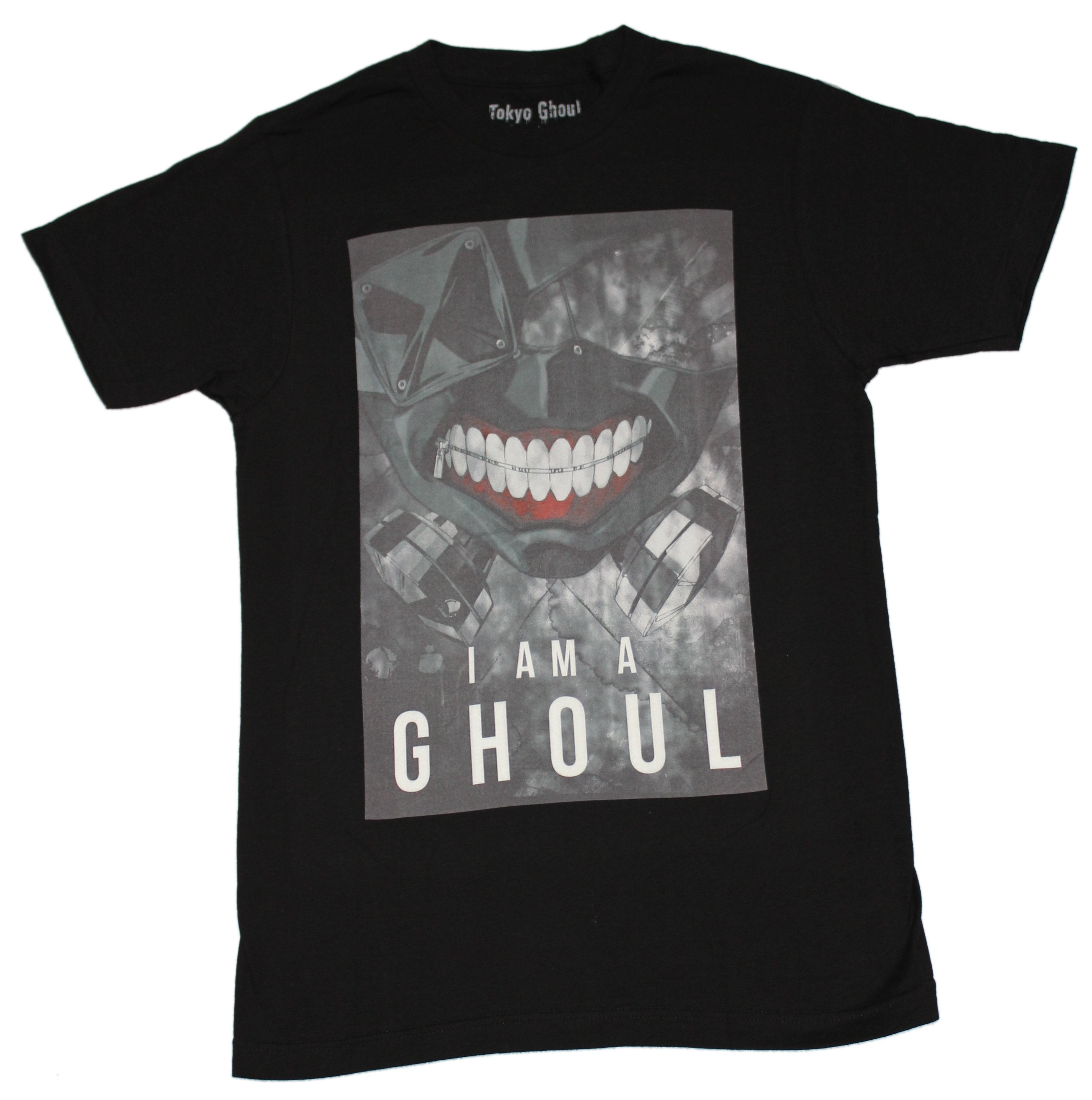 Tokyo Ghoul Mens T-Shirt - I am a Ghoul Face Image
