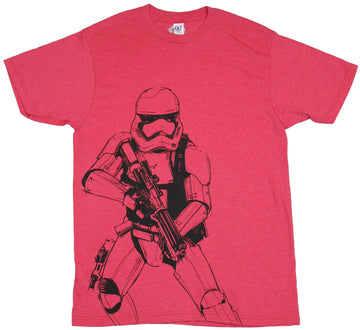 Star Wars  Mens T-Shirt  - First Order Sid sketch Stormtrooper Image