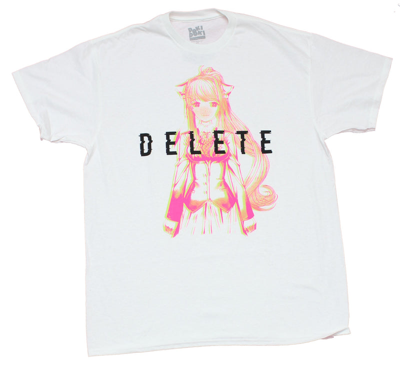 Doki Doki Literature Club Mens  T-Shirt - Delete Monika Image - Inmyparentsbasement.com