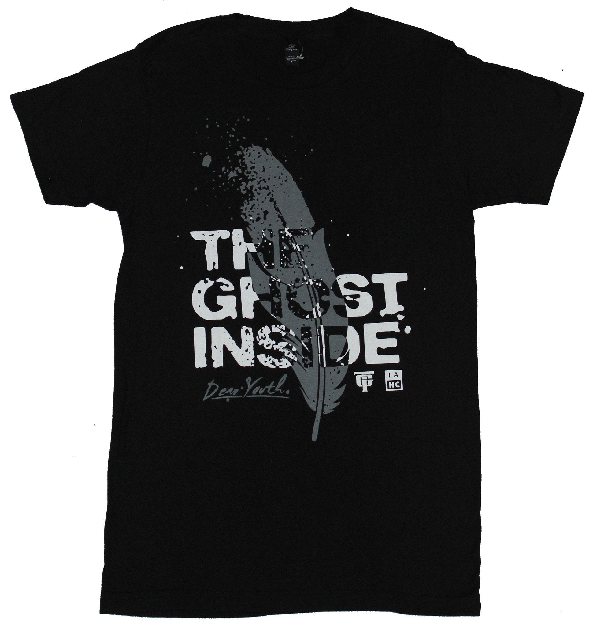 The Ghost Inside Mens T-Shirt - Splattery Feather Dear Youth Image