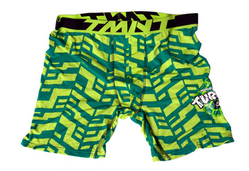 Nickelodeon Teenage Mutant Ninja Turtles Green and Yellow Boxer Brief Mens Underwear