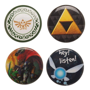 The Legend of Zelda Button Pins Set - 4-Piece