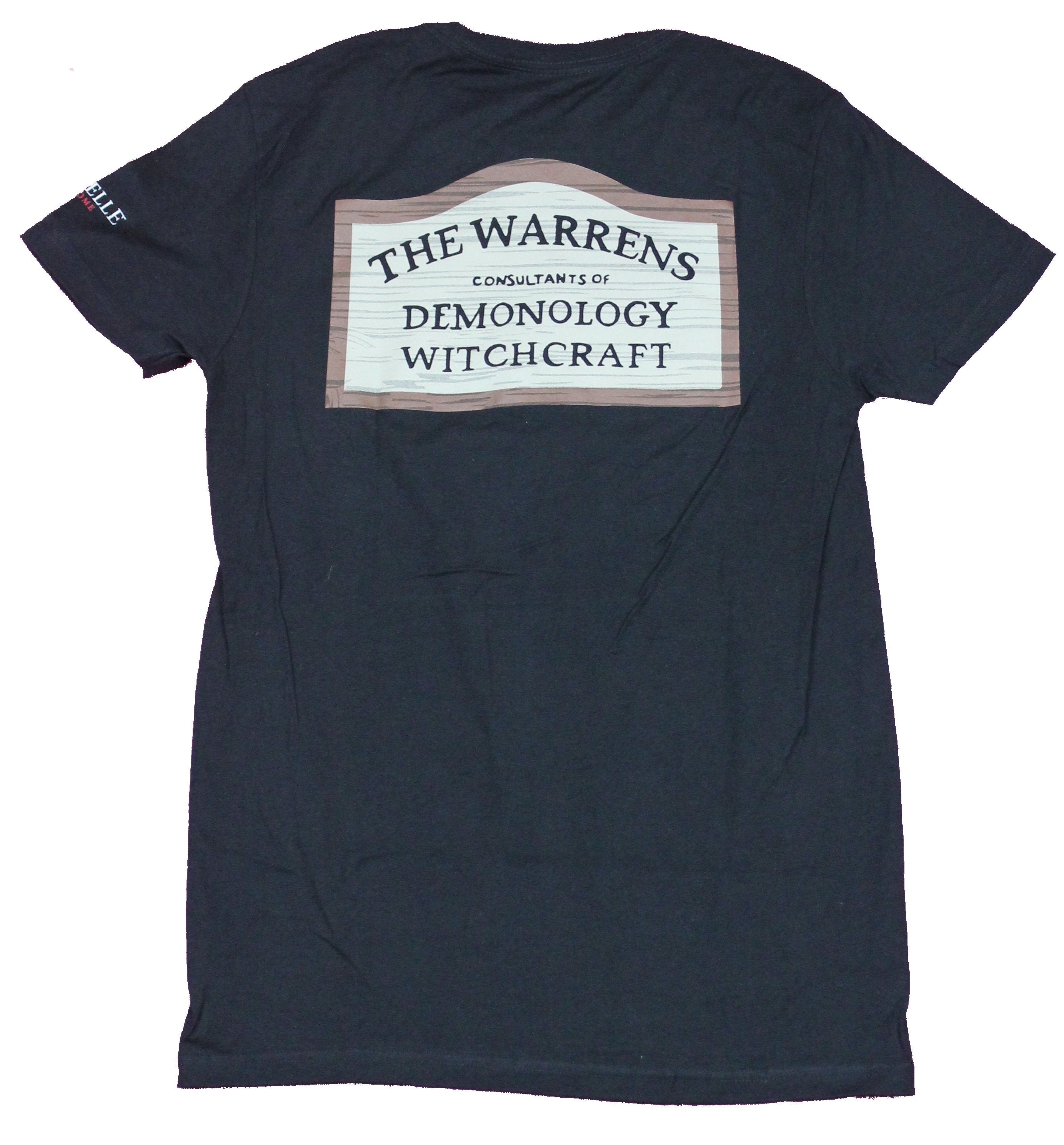 Annabelle Mens T-Shirt  - The Warrens Demonology Witchcraft Lapel & Back