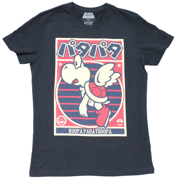 Super Mario Mens T-Shirt -  Kanji "Hoopa Para Troopa"Box