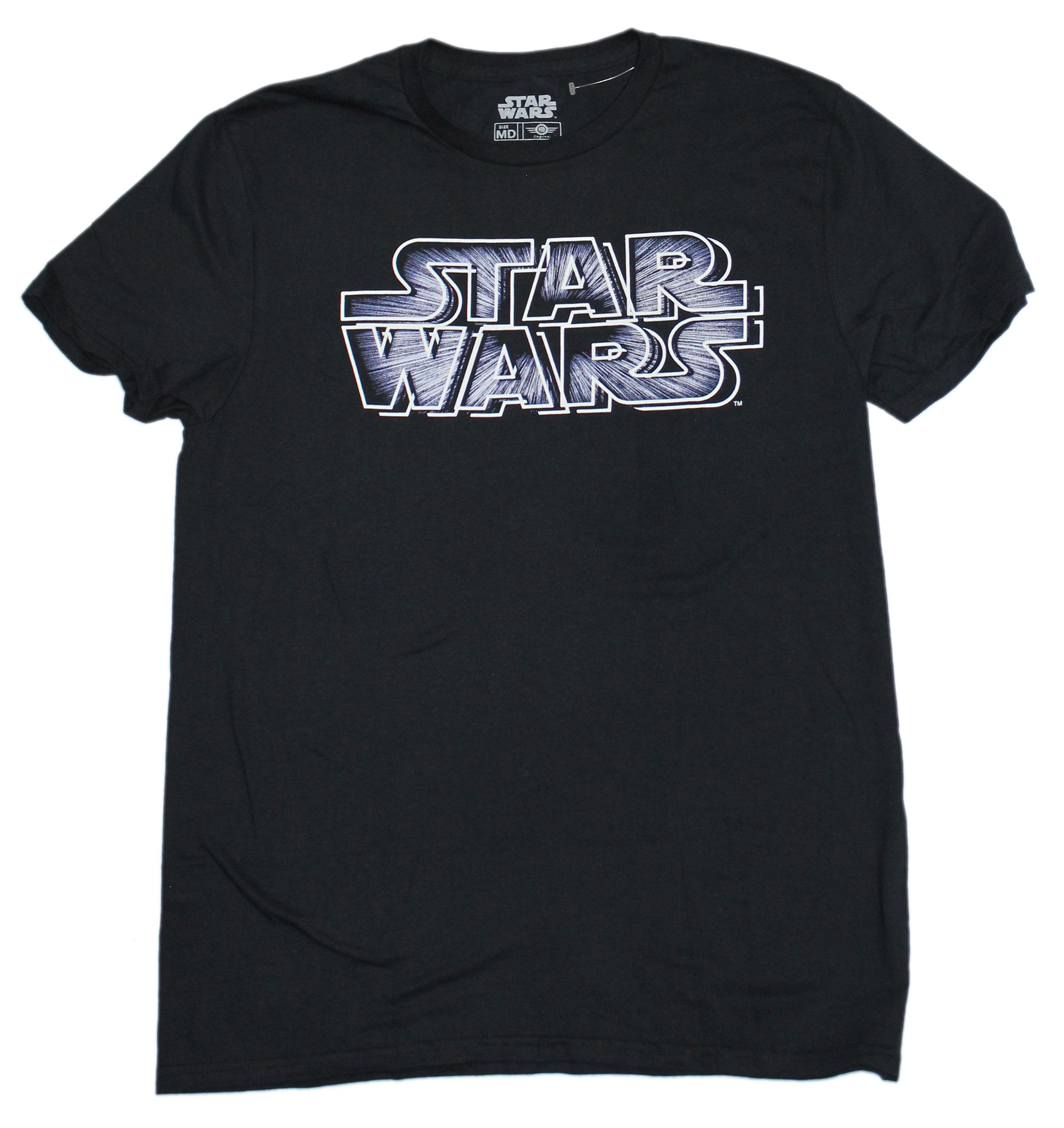 Star Wars Mens T-shirt - Hyper Space Styled Logo